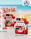 Blocksy Popcorn Canteen | Miniature Building Block Set (291 Pieces)